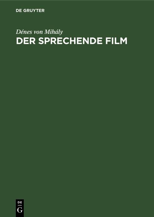 Produktbild: Der sprechende Film
