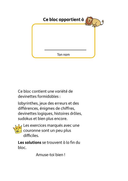 Produktbild: Bloc de casse-t&ecirc;tes et livre activite 7 ans : Des &eacute;nigmes color&eacute;es pour la maternelle - cahier activite 5 ans labyrinthe, sudoku, etc pour stimuler