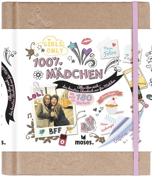 Produktbild: 100% M&auml;dchen: Alles &uuml;ber mich - Das kreative Ideenbuch nur f&uuml;r M&auml;dchen