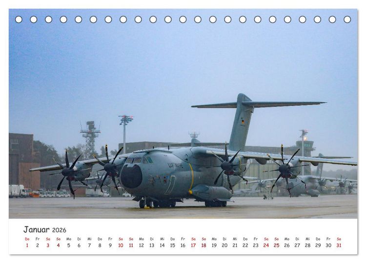 Produktbild: A400M LTG 62 (Tischkalender 2026 DIN A5 quer), CALVENDO Monatskalender
