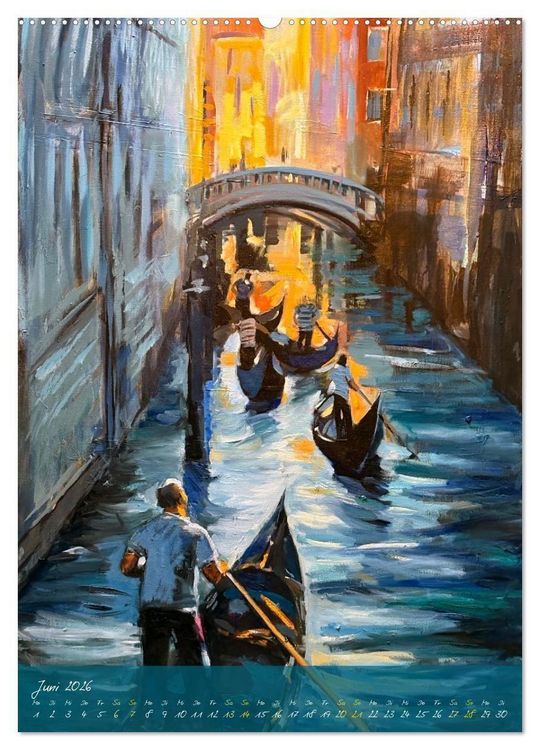 Produktbild: Venedig, verzaubert (hochwertiger Premium Wandkalender 2026 DIN A2 hoch), Kunstdruck in Hochglanz