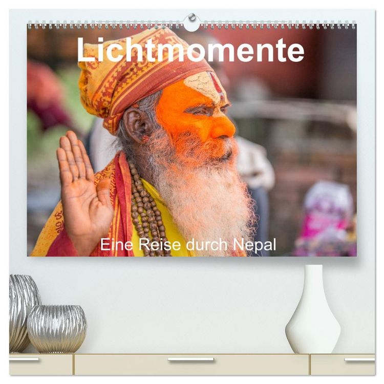 Produktbild: Lichtmomente - Eine Reise durch Nepal (hochwertiger Premium Wandkalender 2026 DIN A2 quer), Kunstdruck in Hochglanz