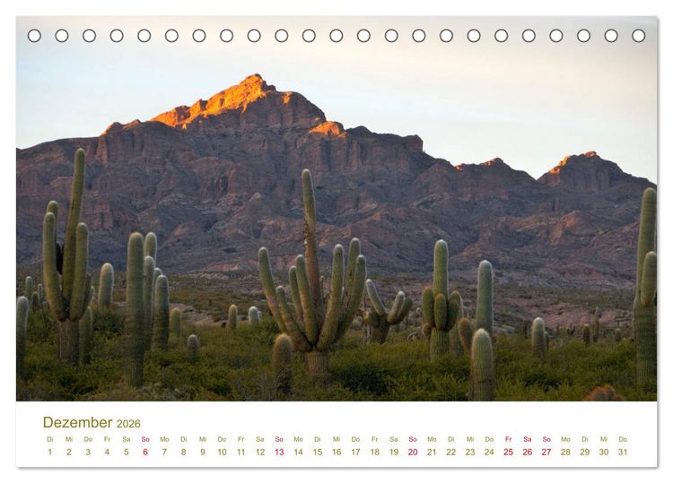 Produktbild: Weites Argentinien (Tischkalender 2026 DIN A5 quer), CALVENDO Monatskalender