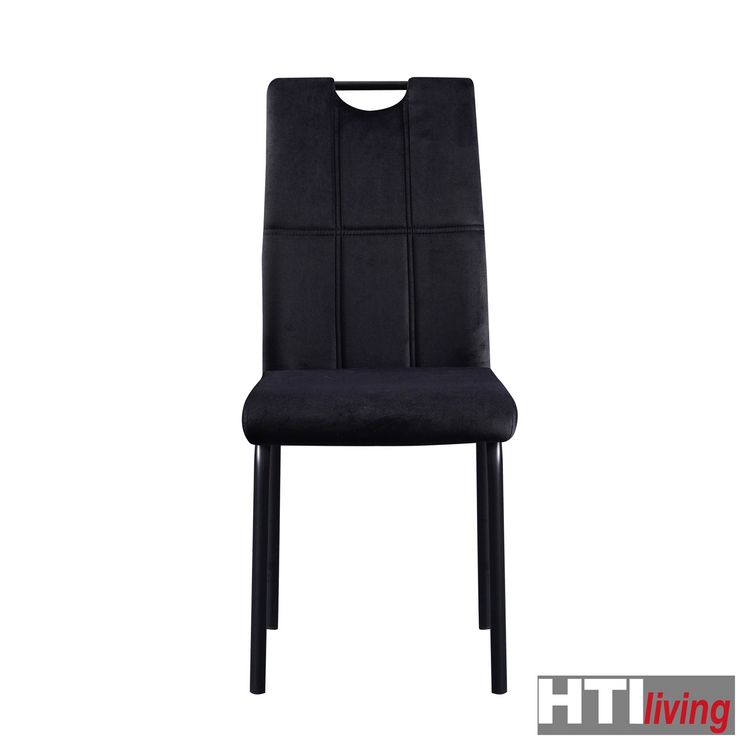 Produktbild: HTI-Living Stuhl Denton Velvet schwarz Stuhl Denton Velvet schwarz