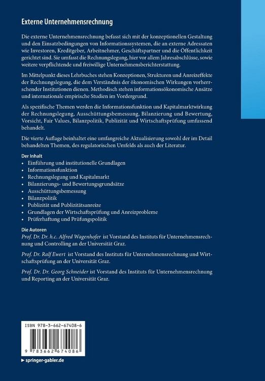 Produktbild: Externe Unternehmensrechnung
