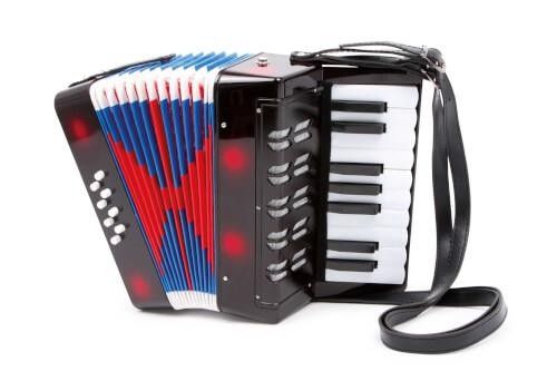 Produktbild: small foot 3304 - Akkordeon Classic, schwarz, Kinder-Musikinstrument, H&ouml;he: 23cm