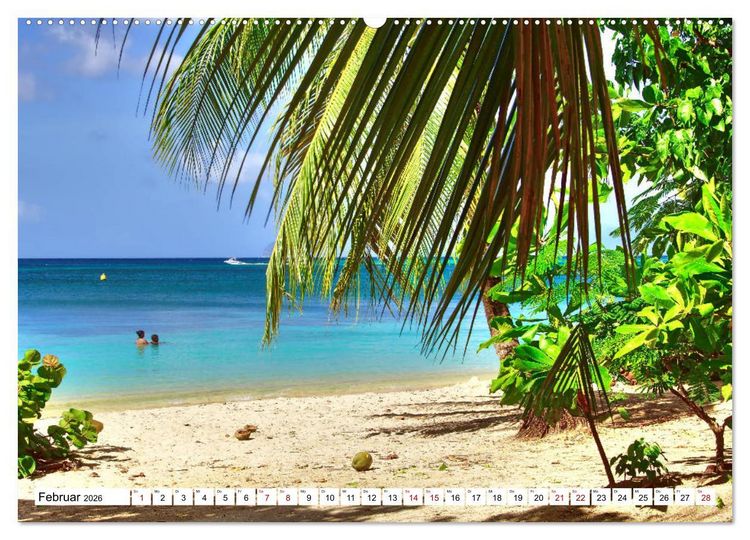 Produktbild: Martinique, die Traumstr&auml;nde (Wandkalender 2026 DIN A2 quer), CALVENDO Monatskalender