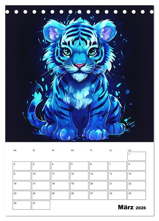 Produktbild: Tierisches Horoskop (Tischkalender 2026 DIN A5 hoch), CALVENDO Monatskalender