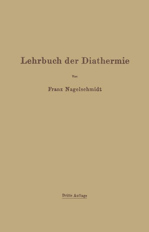 Produktbild: Lehrbuch der Diathermie