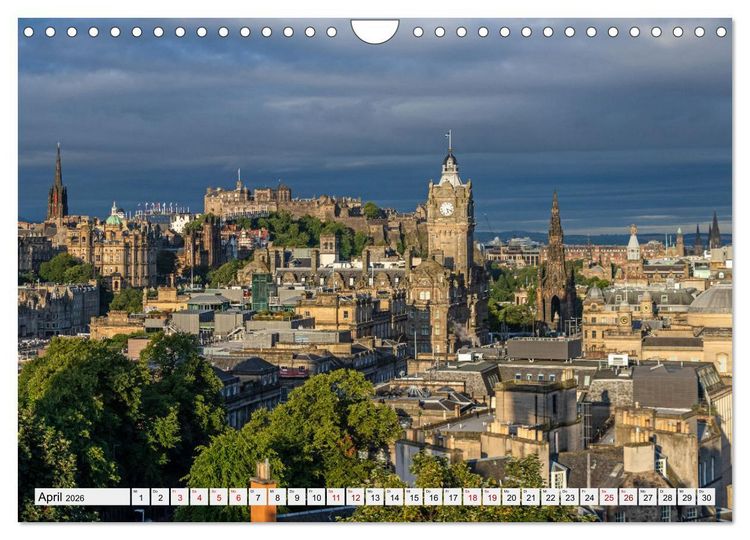 Produktbild: Wundersch&ouml;nes Edinburgh (Wandkalender 2026 DIN A4 quer), CALVENDO Monatskalender