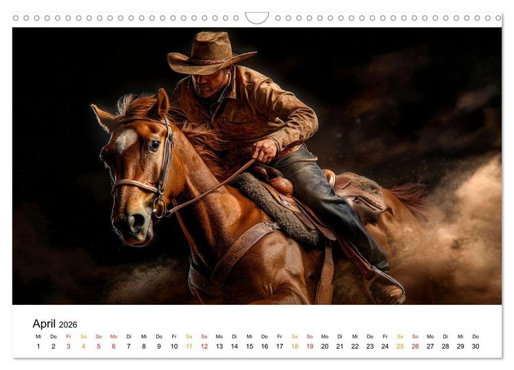 Produktbild: Westernwelt (Wandkalender 2026 DIN A3 quer), CALVENDO Monatskalender