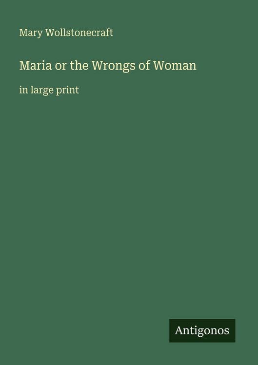 Produktbild: Maria or the Wrongs of Woman