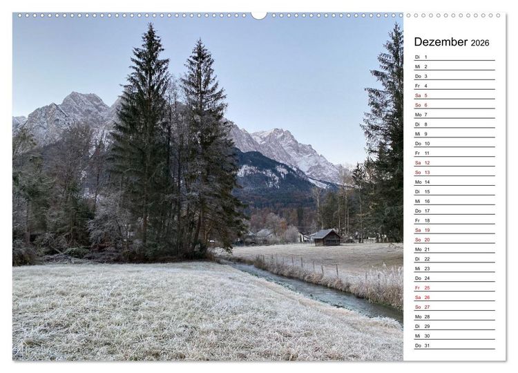 Produktbild: Alpenauszeit - Bergmomente f&uuml;rs Herz (Wandkalender 2026 DIN A2 quer), CALVENDO Monatskalender