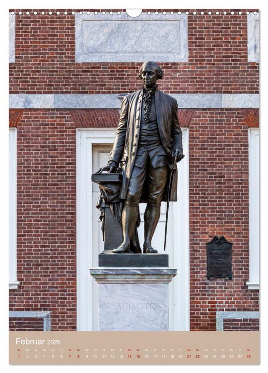 Produktbild: PHILADELPHIA Besondere Augenblicke erleben (Wandkalender 2026 DIN A3 hoch), CALVENDO Monatskalender
