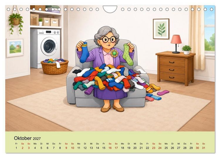 Produktbild: Die wunderbare Welt der Oma (Wandkalender 2027 DIN A4 quer), CALVENDO Monatskalender