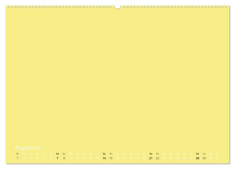 Produktbild: Bastelkalender - Gelb (Wandkalender 2027 DIN A2 quer), CALVENDO Monatskalender