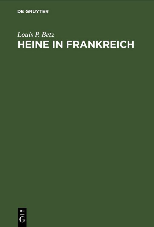 Produktbild: Heine in Frankreich