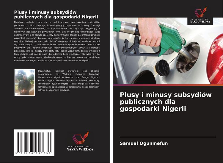 Produktbild: Plusy i minusy subsydi&oacute;w publicznych dla gospodarki Nigerii