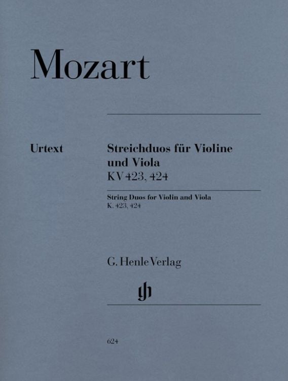 Produktbild: Wolfgang Amadeus Mozart - Streichduos KV 423, 424 für Violine und Viola