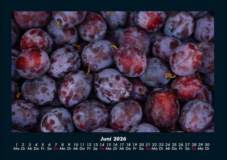 Produktbild: Obstkalender 2026 Fotokalender DIN A4