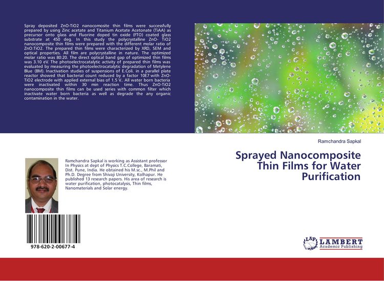 Produktbild: Sprayed Nanocomposite Thin Films for Water Purification