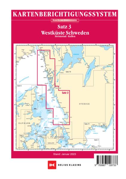 Produktbild: Berichtig. Sportbootktn 3: Westk. Schweden (2023)