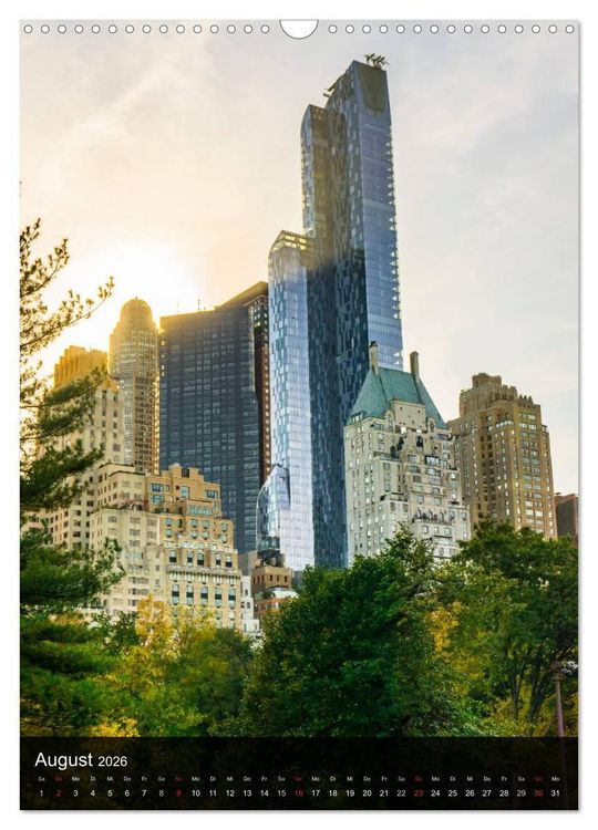 Produktbild: New York Wolkenkratzer (Wandkalender 2026 DIN A3 hoch), CALVENDO Monatskalender