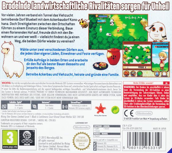 Produktbild: Harvest Moon: Tale of Two Towns (3DS)