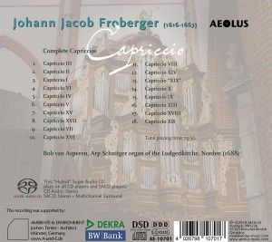 Produktbild: Capricci: Froberger Edition Vol.7