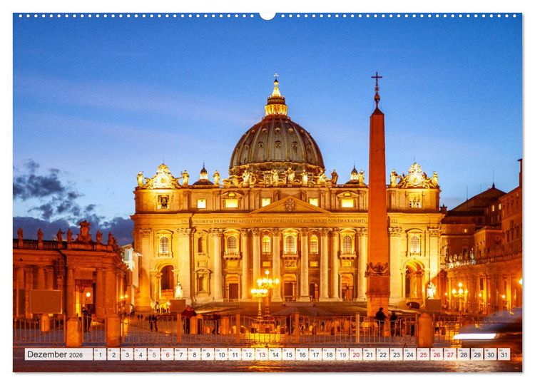 Produktbild: Italien - Rom (hochwertiger Premium Wandkalender 2026 DIN A2 quer), Kunstdruck in Hochglanz