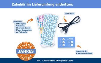 Produktbild: Anybook Pro Audiostift inkl. Jahreslizenz f&uuml;r Codes zum Drucken & Kopieren
