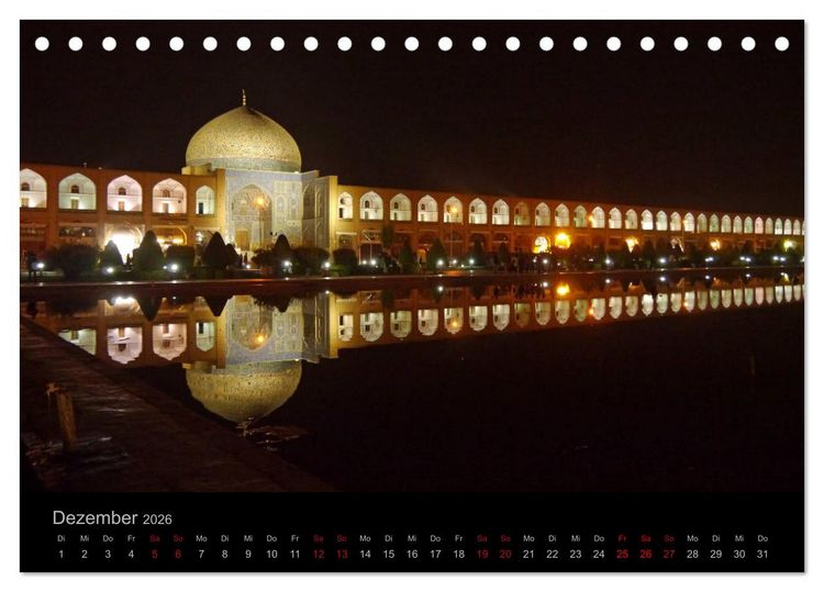 Produktbild: Iran - Impressionen einer Reise (Tischkalender 2026 DIN A5 quer), CALVENDO Monatskalender