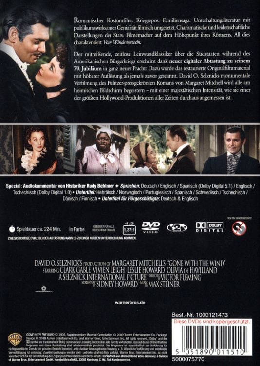 Produktbild: Vom Winde verweht - Classic Collection [2 DVDs]