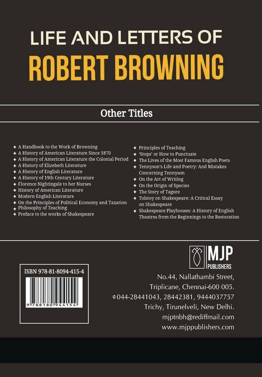 Produktbild: Life and Letters of Robert Browning