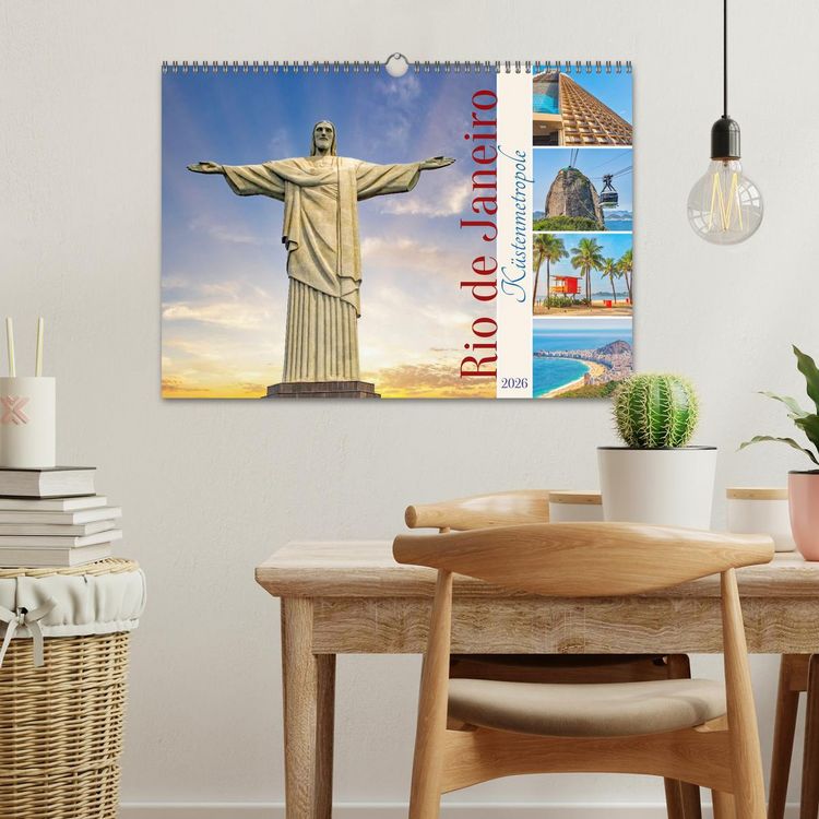 Produktbild: Rio de Janeiro - K&uuml;stenmetropole (Wandkalender 2026 DIN A3 quer), CALVENDO Monatskalender