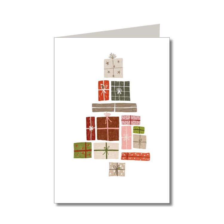 Produktbild: KEITCARDS Weihnachtskarten - handgezeichnete Klappkarten mit Briefumschlag, 6er Set
