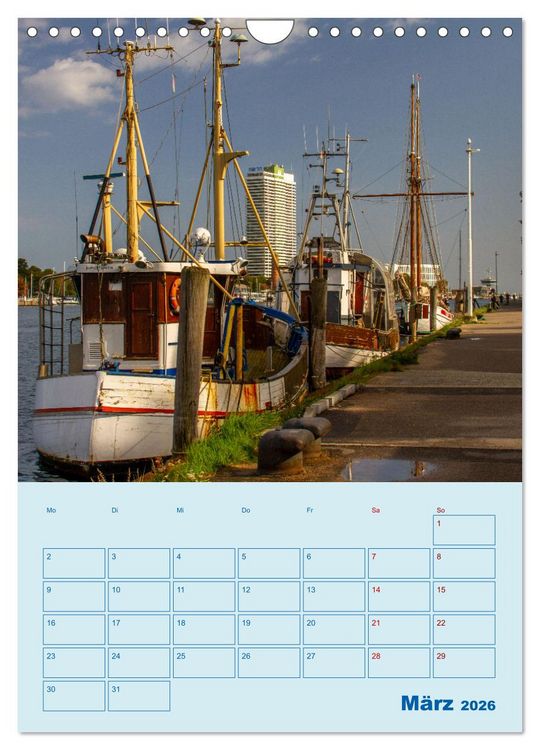 Produktbild: Priwall bei Travem&uuml;nde &ndash; Terminplaner (Wandkalender 2026 DIN A4 hoch), CALVENDO Monatskalender