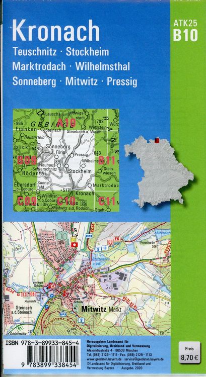 Produktbild: Kronach 1 : 25 000