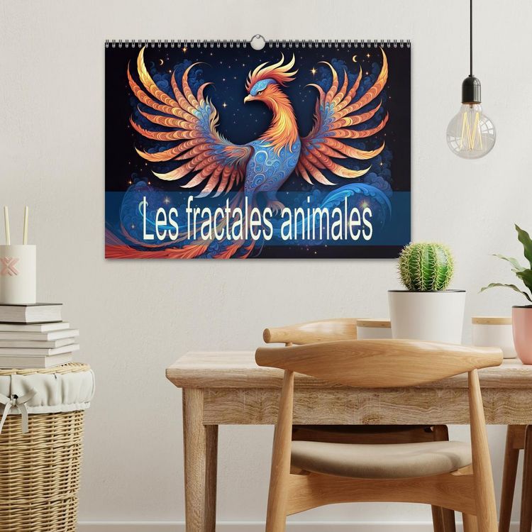Produktbild: Les fractales animales (Calendrier mural 2026 DIN A3 vertical), CALVENDO calendrier mensuel
