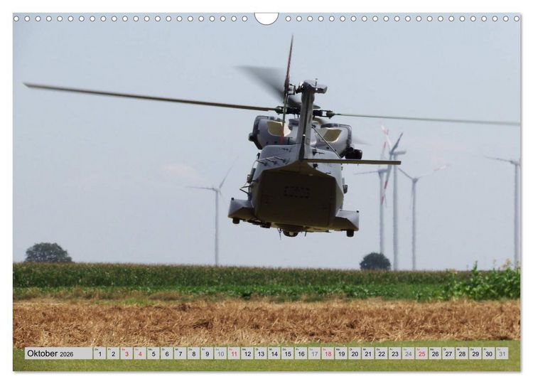 Produktbild: Semiscale-Modellhubschrauber (Wandkalender 2026 DIN A3 quer), CALVENDO Monatskalender