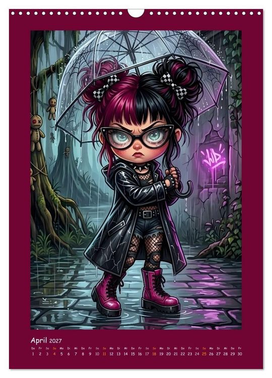 Produktbild: Fabulous Dolls - Gothic-G&ouml;res Abenteuer (Wandkalender 2027 DIN A3 hoch), CALVENDO Monatskalender