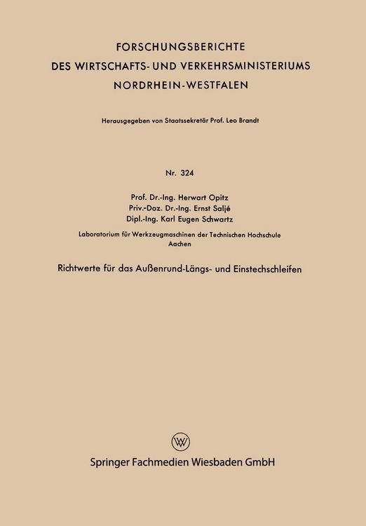 Produktbild: Richtwerte f&uuml;r das Au&szlig;enrund-L&auml;ngs- und Einstechschleifen