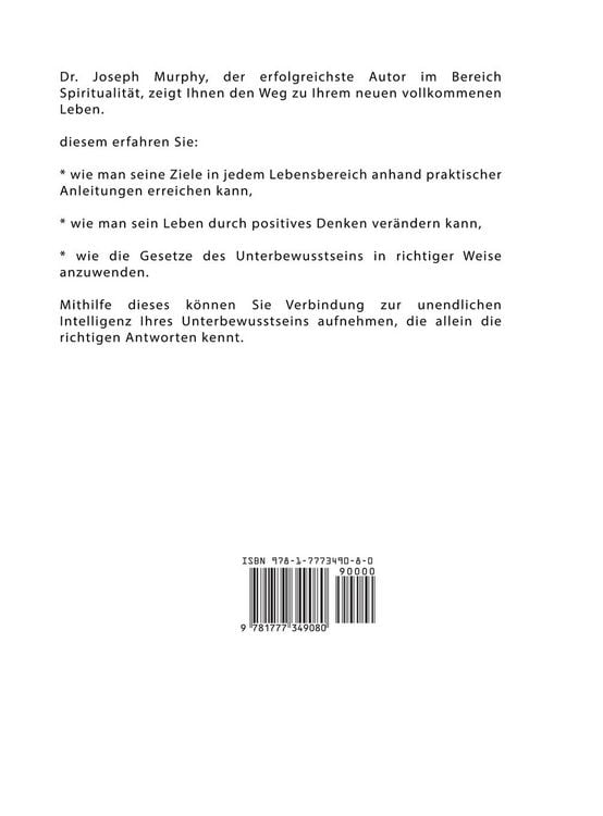 Produktbild: Die Macht Ihres Unterbewusstseins