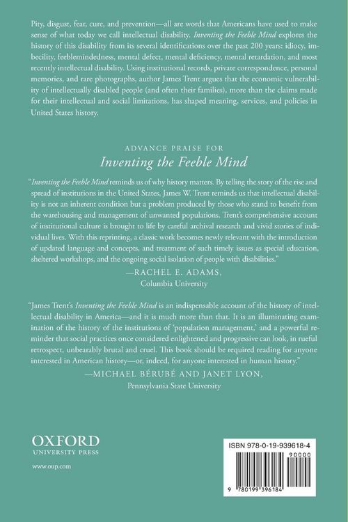 Produktbild: Inventing the Feeble Mind