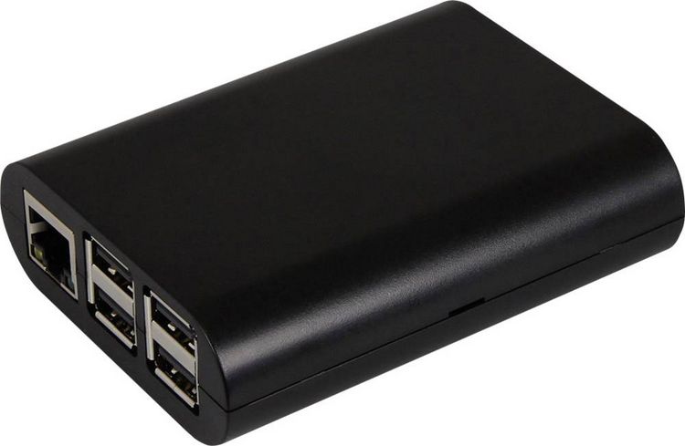 Produktbild: Joy-it RB-CASE+04B SBC-Geh&auml;use Passend f&uuml;r (Entwicklungskits): Raspberry Pi&reg; Schwarz