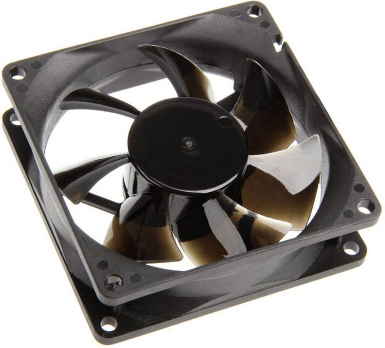 Produktbild: NoiseBlocker BlackSilent Pro P-P PC-Geh&auml;use-L&uuml;fter Schwarz (B x H x T) 80 x 80 x 25 mm