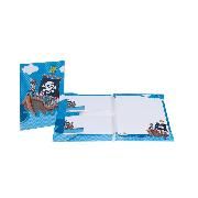 Produktbild: Kinder-Briefpapier / Piraten 10/10 - 165x235/90x177