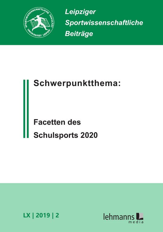 Produktbild: Leipziger Sportwissenschaftliche Beitr&auml;ge