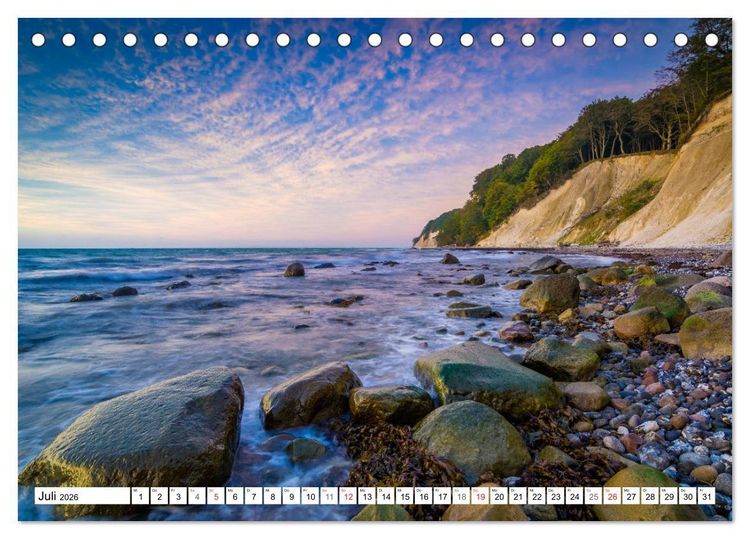 Produktbild: Insel R&uuml;gen - K&uuml;sten zum Tr&auml;umen (Tischkalender 2026 DIN A5 quer), CALVENDO Monatskalender
