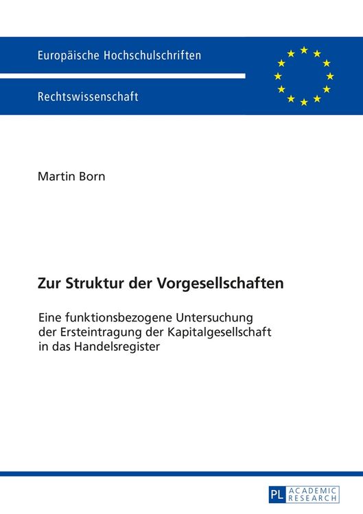 Produktbild: Zur Struktur der Vorgesellschaften